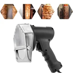 Elektrisk Köttskärare, Justerbar Tjocklek 0-10mm, Ergonomiskt Handtag, Lätt att Rengöra