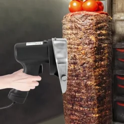 Elektrisk Köttskärare, Justerbar Tjocklek 0-10mm, Ergonomiskt Handtag, Lätt att Rengöra