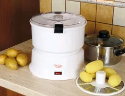 Elektrisk potatisskalare med salladsslunga - 1 kg potatis - 2 minuter