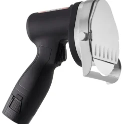 Elektrisk shawarmakniv, sladdlös, turkisk döner kebab köttskärare med 2 blad.