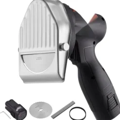 Elektrisk shawarmakniv, sladdlös köttskärare för turkisk döner kebab med 2 blad.