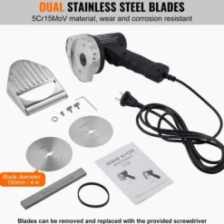 Elektrisk Shawarma-kniv, 19x13x19 cm, Rostfritt stål