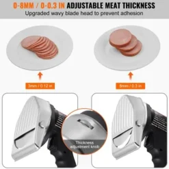 Elektrisk Shawarma-kniv, 19x13x19 cm, Rostfritt stål