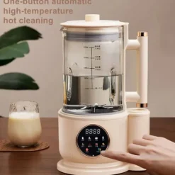 Elektrisk sojamjölksmaskin - Högprestandamixer - 1,5 l - Automatiska program - Juicer - Rispasta/risgröt - Vit