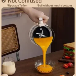 Elektrisk sojamjölksmaskin - Högprestandamixer - 1,5 l - Automatiska program - Juicer - Rispasta/risgröt - Vit