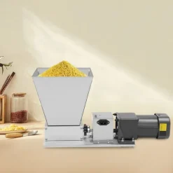 Elektrisk spannmålskvarn - Maltkross - 60 W - 75 rpm - 9 kg - 51×25×22 cm - För korn, vete, majs - Silver