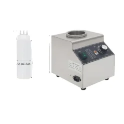 Elektrisk såsvarmare, temperaturkontroll, 680 ml kapacitet,Silver