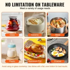 Elektrisk uppvärmningsbricka, Rullbar matuppvärmningsmatta, Temperaturkontroll, Hög effektivitet, Enkel användning, Buffé och event