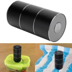 Elektrisk Vakuumförseglare Pump Bärbar Mini Hushållsförseglingsförpackningsenhet Svart med USB-strömkabel