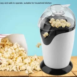 Elektrisk varmluftspopcornmaskin - i A366 - 1200W mini oljefri popcornmaskin