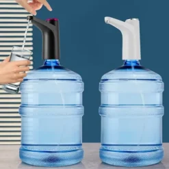 Elektrisk Vattendispenser - Pump - Flöde 1,2 L/min - Batteri 1200 mAh - USB-laddning 5 V 4 W - Tyst 55 dB - För flaska/bord - Svart