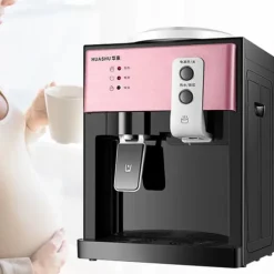 Elektrisk Vattendispenser, 550W Värmekraft, Toppmatad Design, Hållbar Rostfritt Stål