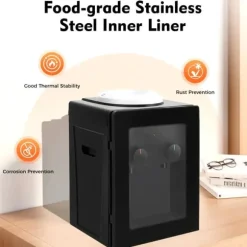 Elektrisk vattendispenser/vattenkylare - Bordsmodell - Varm & kall, Toppmatad, 220V 50Hz, 550W/75W, För 3,5–18,9 L dunkar - Svart