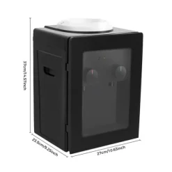 Elektrisk vattendispenser/vattenkylare - Bordsmodell - Varm & kall, Toppmatad, 220V 50Hz, 550W/75W, För 3,5–18,9 L dunkar - Svart