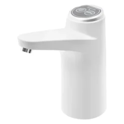 Elektrisk vattenpump för vattendunk - MR001 - LED-display - 1,2 L/min - USB-laddning, 1200 mAh batteri - Livsmedelssilikon & ABS - Vit