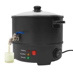 Elektrisk Vaxsmältare, 8L Kapacitet, 1000W Effekt, Rund Design,Svart