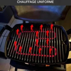 Elektrisk Värme för Grill - Ersättningsvärmeelement för Grillar - 2200W, Kompatibel med Weber 66631 Weber Q140 Q1400