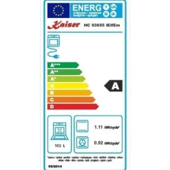 Elektrospis - Kaiser - HC 93655 - Induktion - Spisfläkt 90 cm - Vit