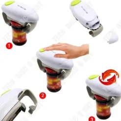 Elöppnare elektrisk - TD® - Automatisk robot - ABS - 23x23x23 cm - 339 g