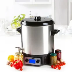 Elvärmare - DOMO - DO42326PC - 2000 W - Rostfritt stål - Timer