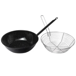 Emaljerad fritös panna Ø 28 cm Vaello