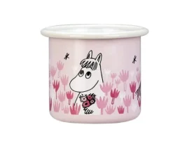 Emaljmugg Mumin Dag i trädgården , Flickor 2,5 dl från Muurla