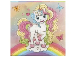 Enhörningsservetter - 33x33 cm, 12 st - Grafix