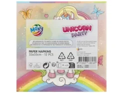 Enhörningsservetter - 33x33 cm, 12 st - Grafix