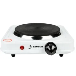 Enkel kokplatta vit 1000W