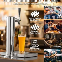 Enkel Tap Kegerator Tornsats, Kegerator Öltorn & A-System Fatskoppling