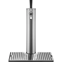 entapps öltorn i rostfritt stål med droppbricka, kompletta tillbehör, enkel montering, applikation för flera scener