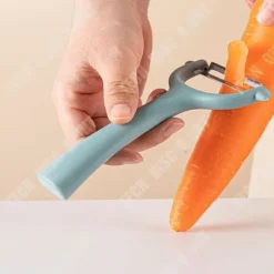 Eplucher - TEKNIKRABATT - 2 delar - Rostfritt stål - Blå färg - Multifunktionell
