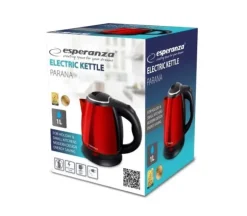 Esperanza EKK128R vattenkokare Parana 1L Svart, Röd 1350 W