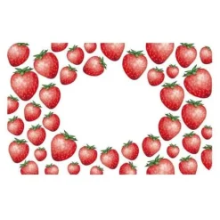 Etiketter för sylt - CHEVALIER DIFFUSION - Jordgubbar - Anpassningsbara - 100 enheter - 7x4,5 cm