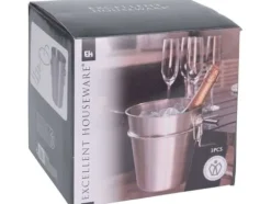 Excellent Houseware hink med handtag isbehållare champagne vin vodka whisky flaska