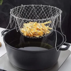 Expanderbar Frityrkorg i Rostfritt Stål - 23 cm