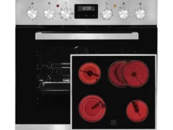 Exquisit EHE 157-2 URBZ-Set, Keramisk, 4 zone(s), Glass-keramisk, Svart, Röra, 59,2 cm