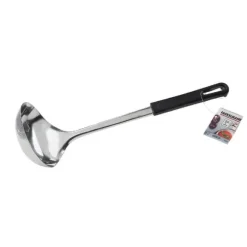 Fackelmann Food and More soppsked 30 cm svart PP/rostfritt stål