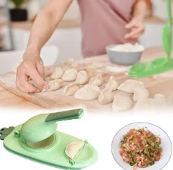 Famini manuell dumplingmaskin 2 i 1 plastset med 2