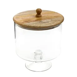 Fat | TRÄKOLONI | glas på bas L | 24x18 cm | 886749