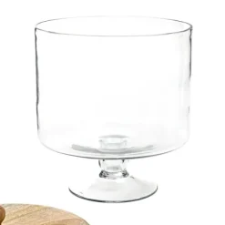 Fat | TRÄKOLONI | glas på bas L | 24x18 cm | 886749