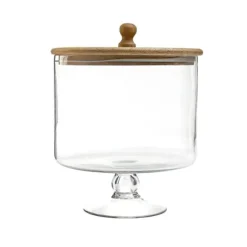 Fat | TRÄKOLONI | glas på bas L | 24x18 cm | 886749