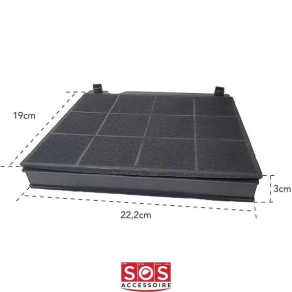 FCH160 kolfilter för Candy hood - Designad för modellerna 49019595, 94212247400, EFC60400X