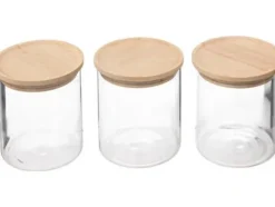 5fem kryddburkar, lufttäta, 3 stycken, 350 ml