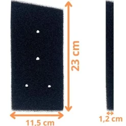 Filter - Whirlpool - 481010716911 - Pack of 2 - Compatible with Tumble Dryer - Black