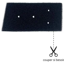 Filter - Whirlpool - 481010716911 - Pack of 2 - Compatible with Tumble Dryer - Black