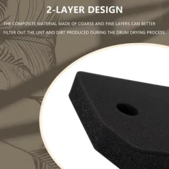 Filter till 9164761 torktumlare värmepumpstorktumlare, 4 st svampfilter för torktumlare 208 x 156 x 30 mm, luddfilter skumfilter svampfilter