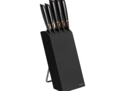 Fiskars - Knivblock och knivuppsättning - 5 st.