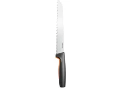 Fiskars 1057558, Knivuppsättning, Rostfritt stål, Rostfritt stål, Svart, Ergonomisk, Mjukt grepp, Finland