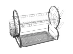 5five Diskmaskin 2 nivåer + bestickkorg, grå